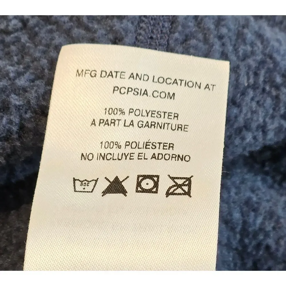 Patagonia Better Sweater 1/4 Zip Fleece Pullover Men's L Blue Atkins Investment